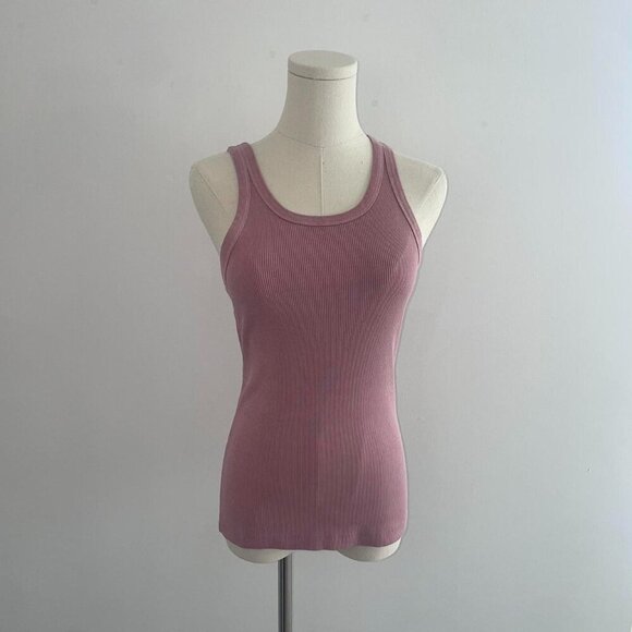 Pink Ribbed Tank Top - Picture 1 of 5
